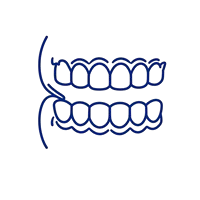 Ícone representando bruxismo — hábito de ranger os dentes