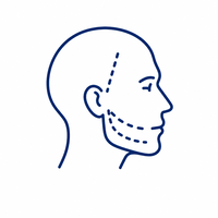 Ícone representando reabilitação pós-operatória bucomaxilofacial